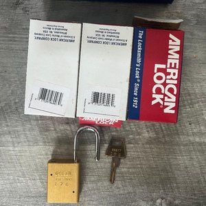 LOT OF 5 American Lock Series A1105YLW Yellow Padlock With 1 key (5-Pack)